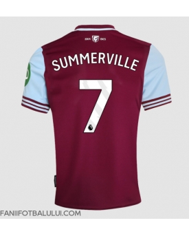 West Ham United Crysencio Summerville #7 Tricou Fotbal Replică 2024-25 Barbati Acasa